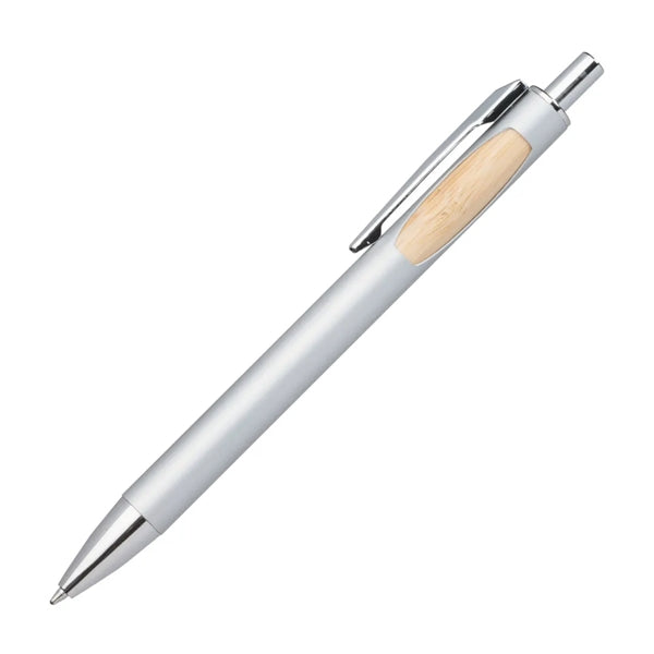Sylvia Clicker Pen w/Bamboo Accent