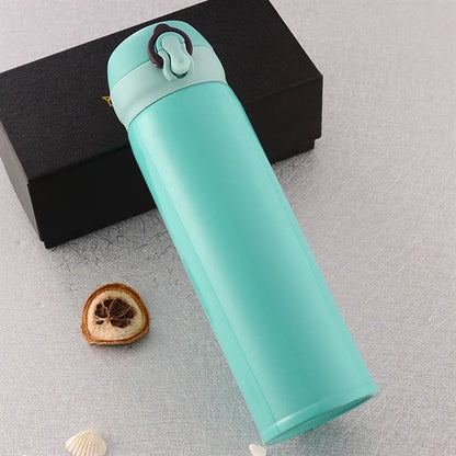 17 OZ  Stainless Steel Thermos Bottle with Bouncing Cover