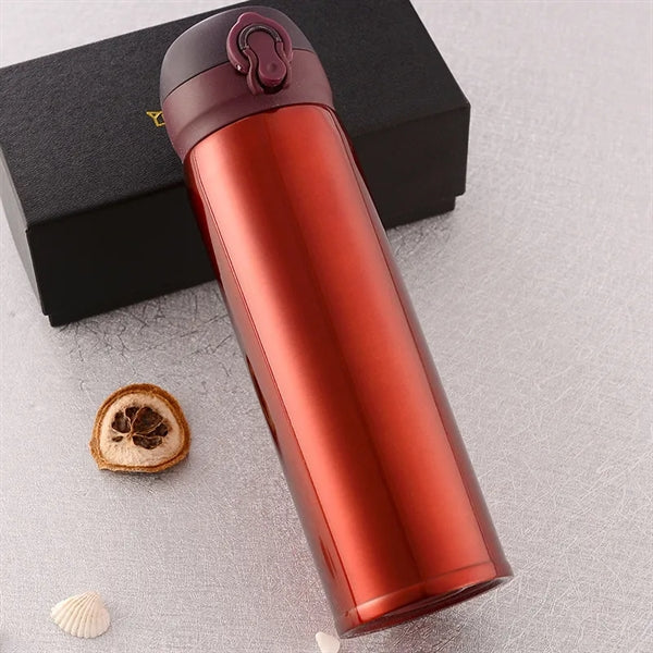 17 OZ  Stainless Steel Thermos Bottle with Bouncing Cover