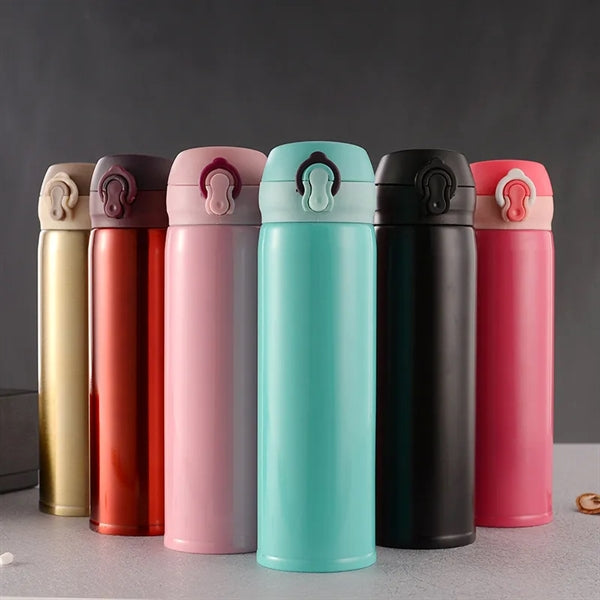 17 OZ  Stainless Steel Thermos Bottle with Bouncing Cover