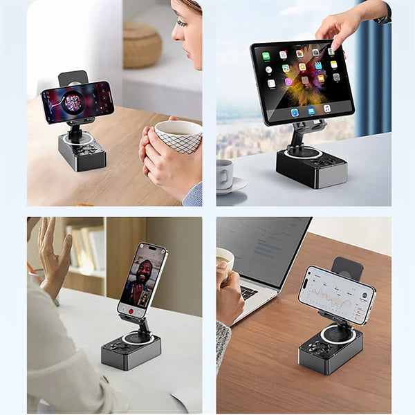 3-in-1 Phone Stand with Bluetooth Speaker and power bank