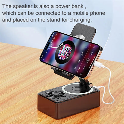 3-in-1 Phone Stand with Bluetooth Speaker and power bank