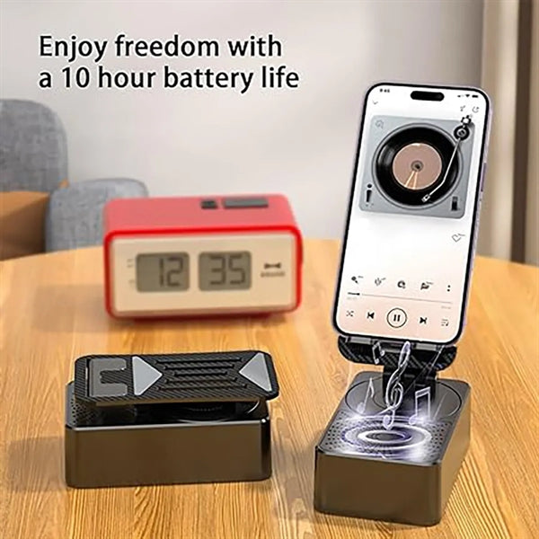3-in-1 Phone Stand with Bluetooth Speaker and power bank