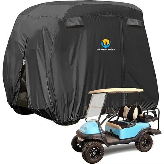 Waterproof All-Weather Polyester 4 Passenger Golf Cart Cover