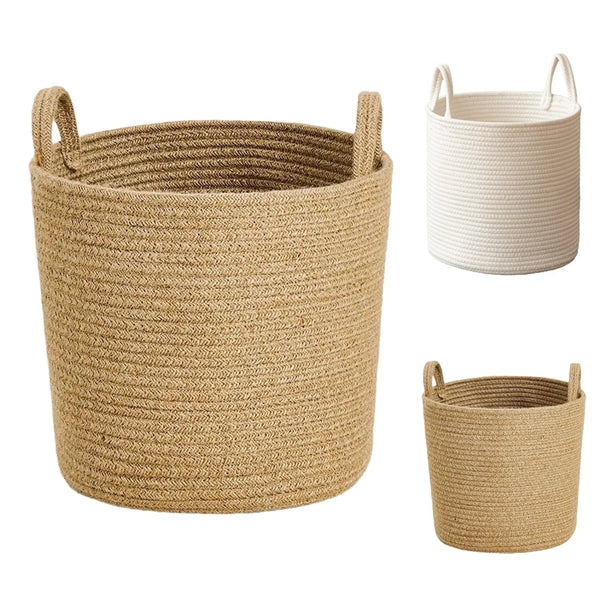 Jute Woven Laundry Basket