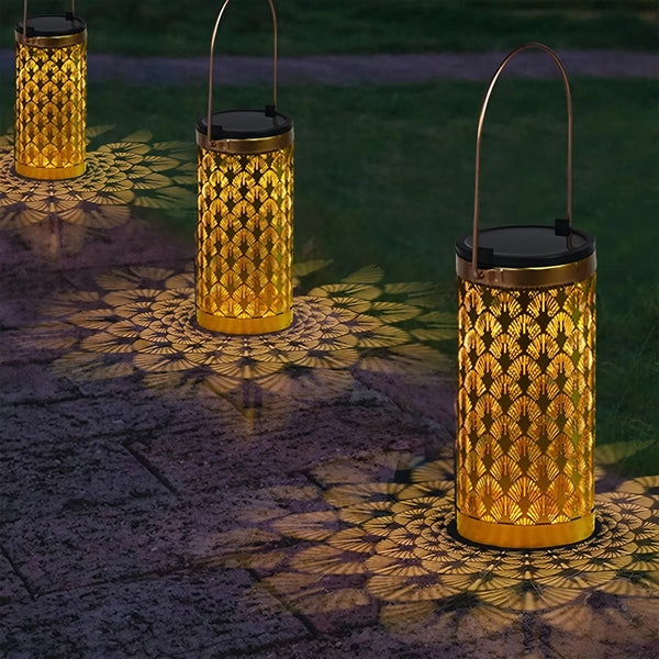 Retro Metal Solar Lantern