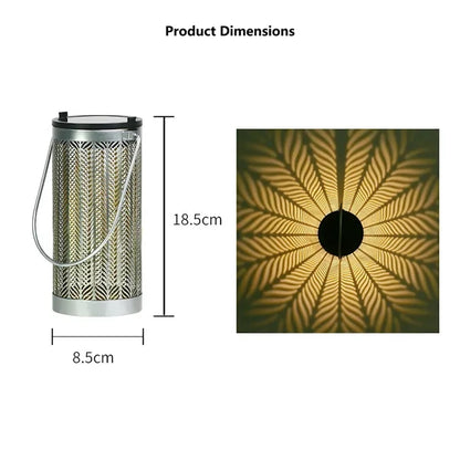 Retro Metal Solar Lantern
