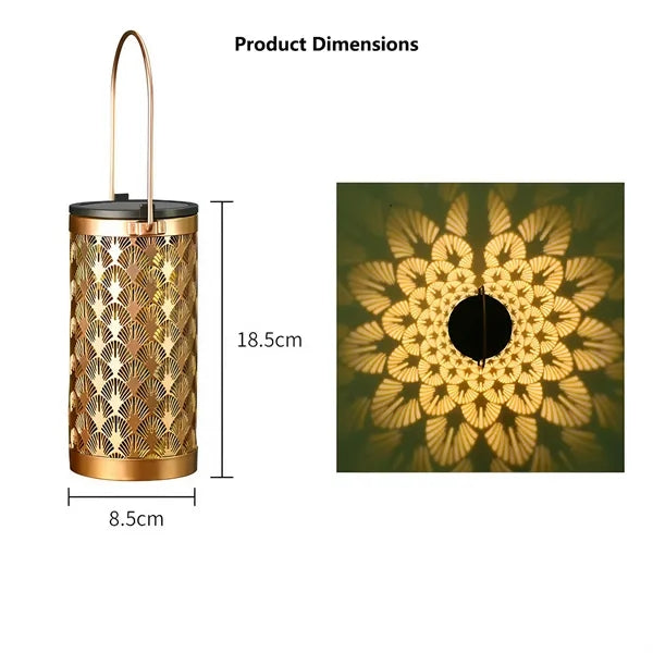 Retro Metal Solar Lantern