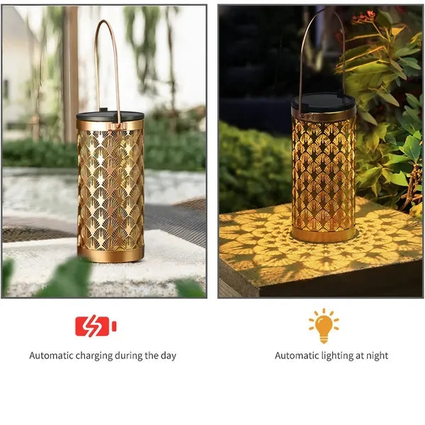 Retro Metal Solar Lantern