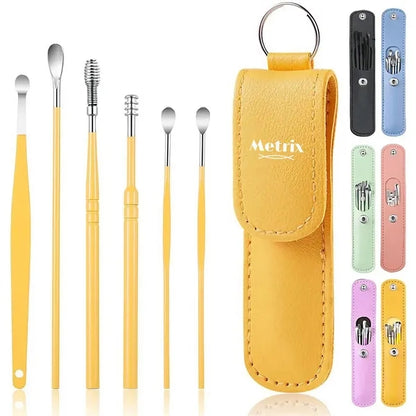 6 Pcs Ear Pick Earwax Removal Kit Cleansing Tool Set