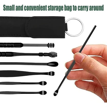 6 Pcs Ear Pick Earwax Removal Kit Cleansing Tool Set