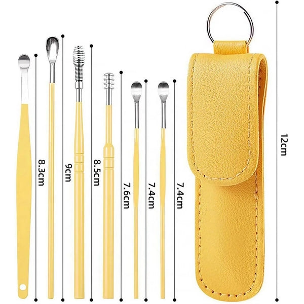 6 Pcs Ear Pick Earwax Removal Kit Cleansing Tool Set