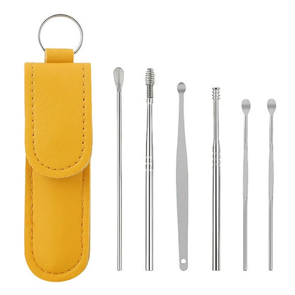 6 Pcs Ear Pick Earwax Removal Kit Cleansing Tool Set