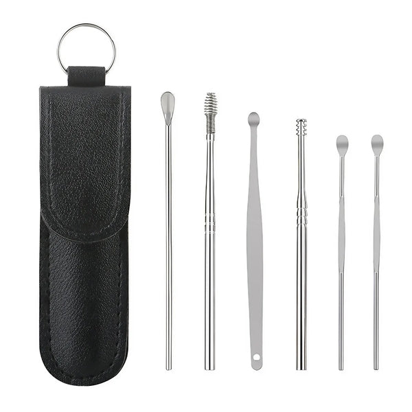 6 Pcs Ear Pick Earwax Removal Kit Cleansing Tool Set