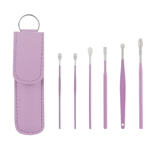 6 Pcs Ear Pick Earwax Removal Kit Cleansing Tool Set