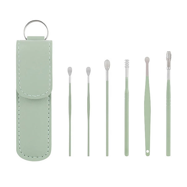 6 Pcs Ear Pick Earwax Removal Kit Cleansing Tool Set