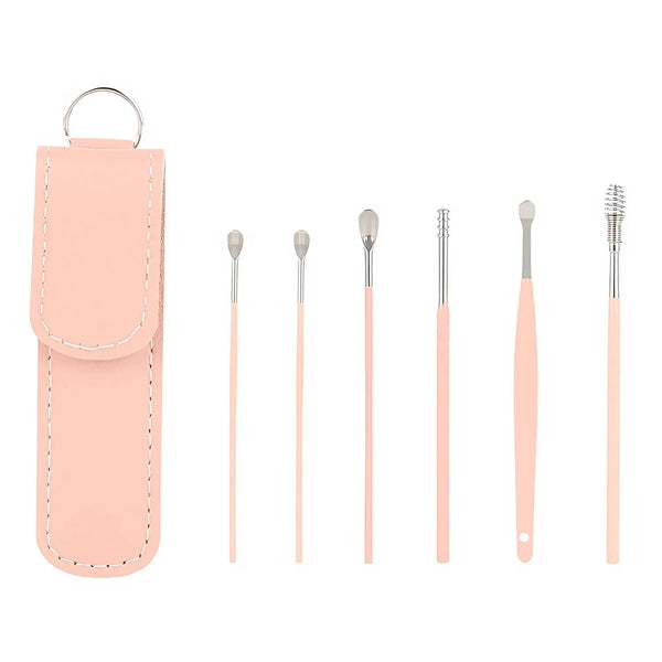 6 Pcs Ear Pick Earwax Removal Kit Cleansing Tool Set