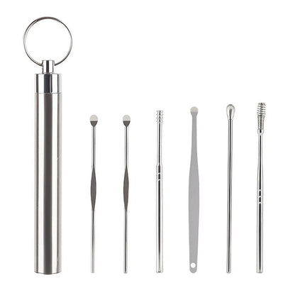 6 Pcs Ear Pick Earwax Removal Kit Cleansing Tool Set