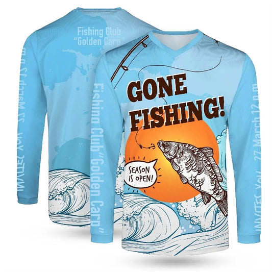 Custom Sunproof Long Sleeves T Shirt With UPF 50+