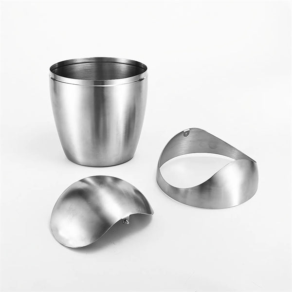 Mini Desktop Trash Can With Swing Lid Stainless Steel