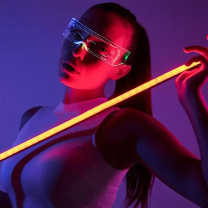 LED Light Up Glasses with 7 Colors and 4 Modes