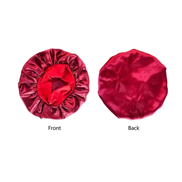 Satin Silk Hair Bonnet for Sleeping with Elastic Wide Band