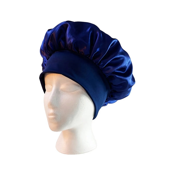 Satin Silk Hair Bonnet for Sleeping with Elastic Wide Band