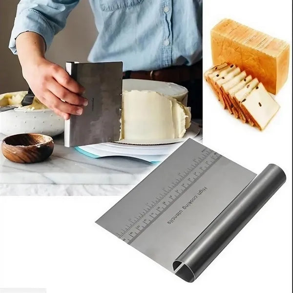 Pro Dough Pastry Scraper/Cutter/Chopper Stainless Steel