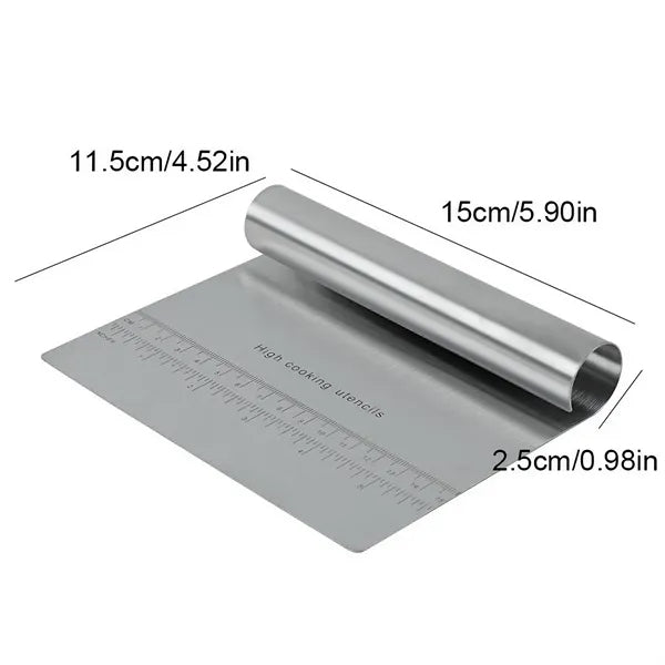 Pro Dough Pastry Scraper/Cutter/Chopper Stainless Steel