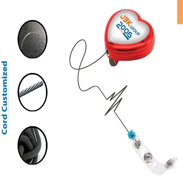 Customized Badge Reel with Label Retractable ID Holder