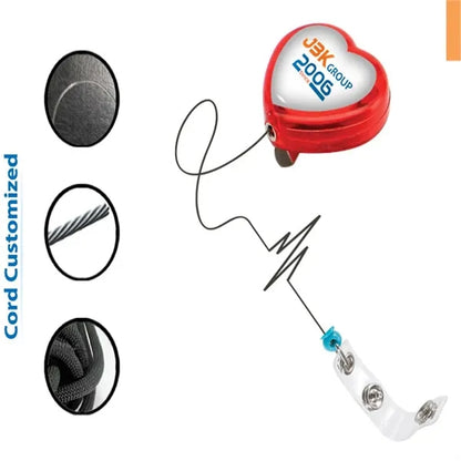 Customized Badge Reel with Label Retractable ID Holder