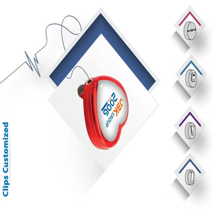 Customized Badge Reel with Label Retractable ID Holder