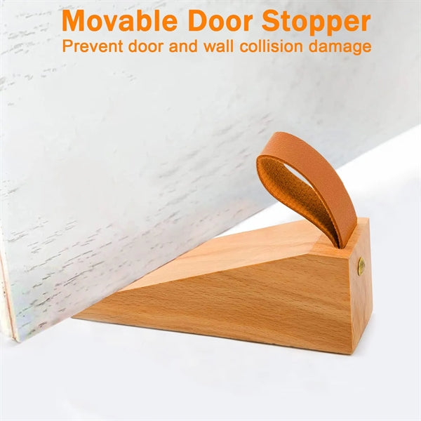 Solid Wood Door Stopper Wedge