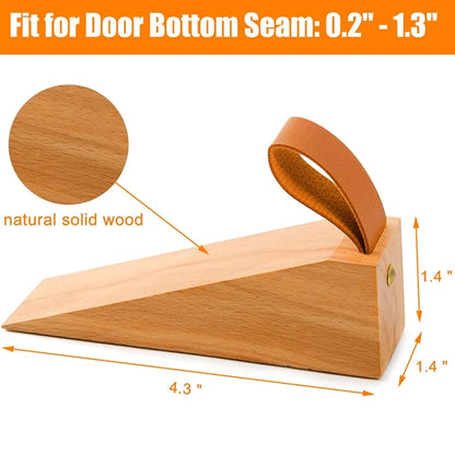 Solid Wood Door Stopper Wedge