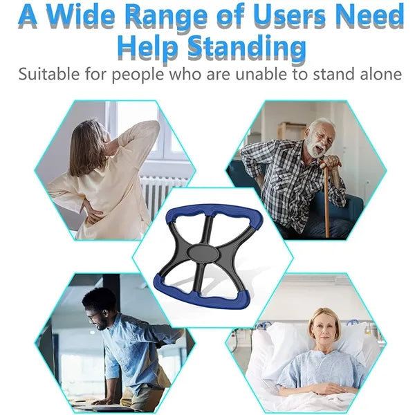 Lift Assist Standing Aid-Handicap Bar w No-Slip Grip Handles