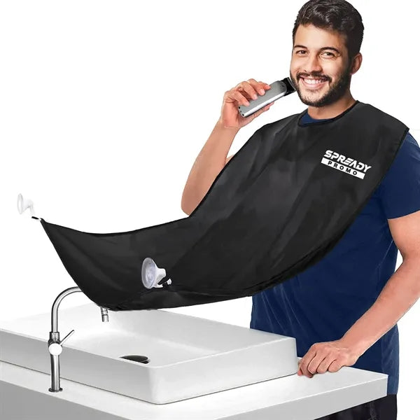 Beard Trimming Catcher Bib with 2 Suction Cups
