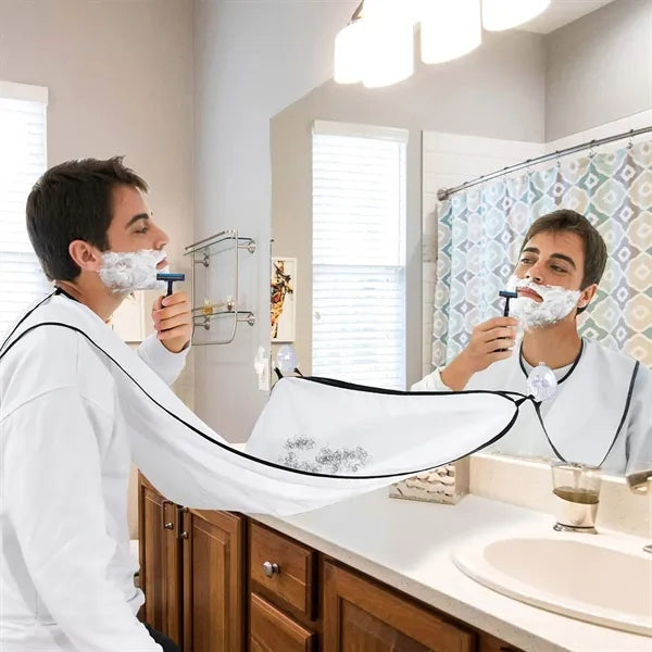 Beard Trimming Catcher Bib with 2 Suction Cups
