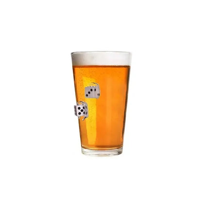 Whiskey Glasses With Embedded Dice