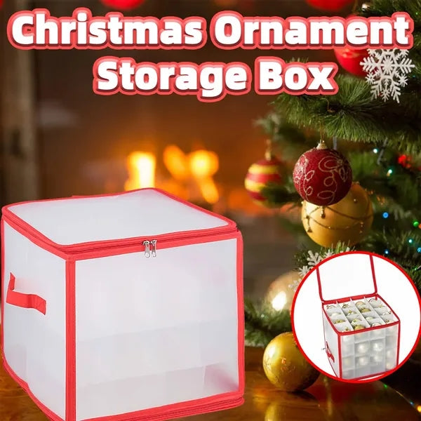 Christmas Ornament Storage Box 64 Compartment