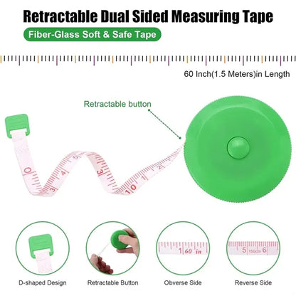 Round Tape Measure Retractable Mini Measuring Tool.