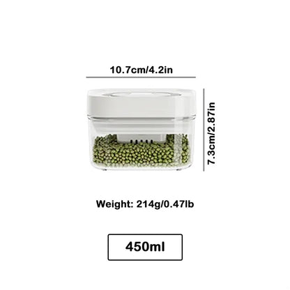 Airtight Storage Container with Push-Button Lid