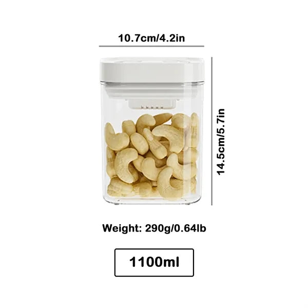 Airtight Storage Container with Push-Button Lid