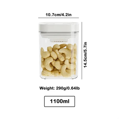 Airtight Storage Container with Push-Button Lid