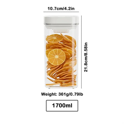 Airtight Storage Container with Push-Button Lid