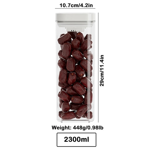 Airtight Storage Container with Push-Button Lid