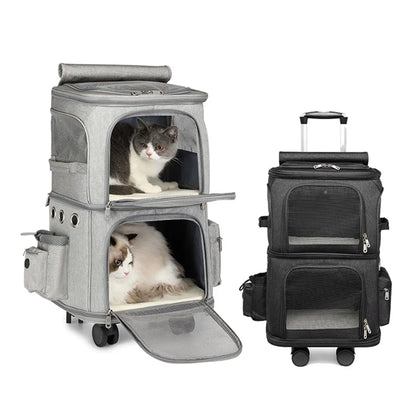 Double-Deck Pet Trolley