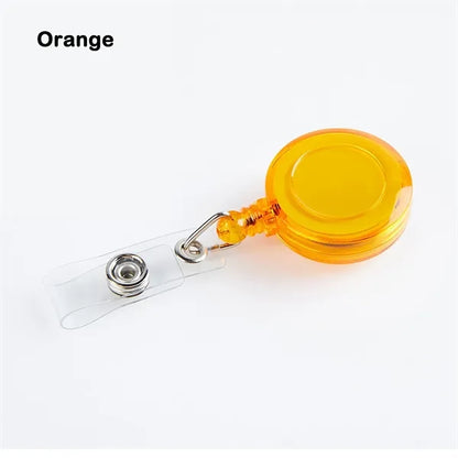 Colorful Retractable Badge Holder Reel with Metal Belt Clip
