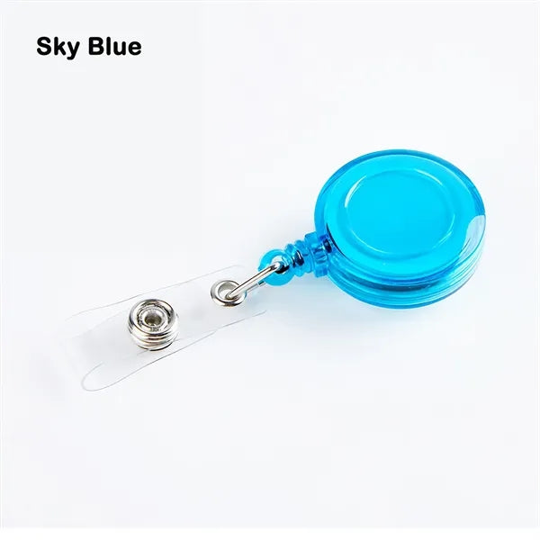 Colorful Retractable Badge Holder Reel with Metal Belt Clip