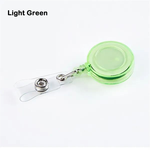 Colorful Retractable Badge Holder Reel with Metal Belt Clip