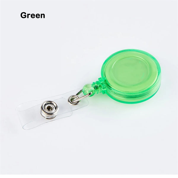 Colorful Retractable Badge Holder Reel with Metal Belt Clip